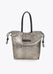 Shopper Tejido Fantasía Combinado con Efecto Piel Dorado Lola Casademunt