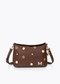 Bandolera Efecto Piel Multi Tachas Marron Lola Casademunt