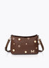 Bandolera Efecto Piel Multi Tachas Marron Lola Casademunt
