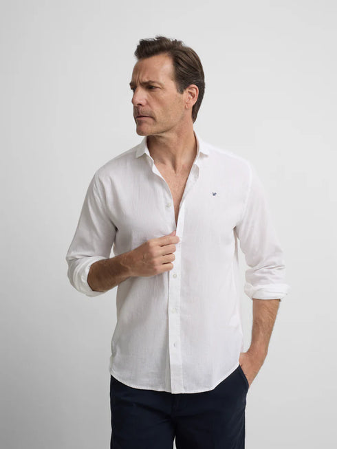 Silbon Camisa Sport Lino Blanca