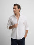 Silbon Camisa Sport Lino Blanca