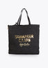 Bolso Desestructurado Rafia Summer Club Negro Lola Casademunt LS2604057