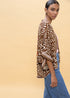 Kimono Estampado Manchas Marron-Crudo Lola Casademunt LS2602002
