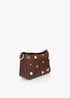 Bandolera Efecto Piel Multi Tachas Marron Lola Casademunt