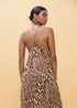 Vestido Largo Tirantes Estampado Manchas Marron-Crudo Lola Casademunt LS2616019
