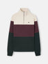 Silbon Sudadera Media Cremallera Bloques Verde