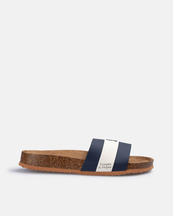 Harper & Neyer Chancla Cork Pool Navy Blue 703326005.000420