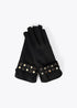 Guantes LC Efecto Piel con Pulsera de Tachas Personalizadas Negro LF2607029