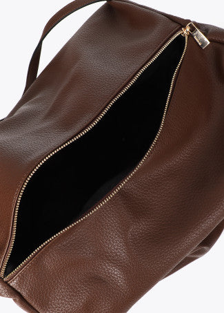 Shopper Efecto Piel Multi Tachas Marron Lola Casademunt