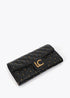 Billetero Efecto Piel Acolchada con Mini Tachas Negro LF2612004