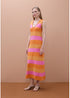 Vestido Tricot Rayas Bicolor con Lurex