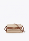 Bandolera con Solapa Canvas y Efecto Piel Crudo-Marron Lola Casademunt LS2604077