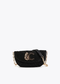 Bolso Evento Efecto Rafia Logo Leopardo Negro Lola Casademunt LS2604087