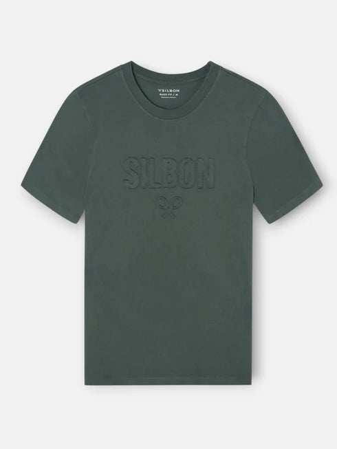 Silbon Camiseta Lisa Minilogo Parche Khaki