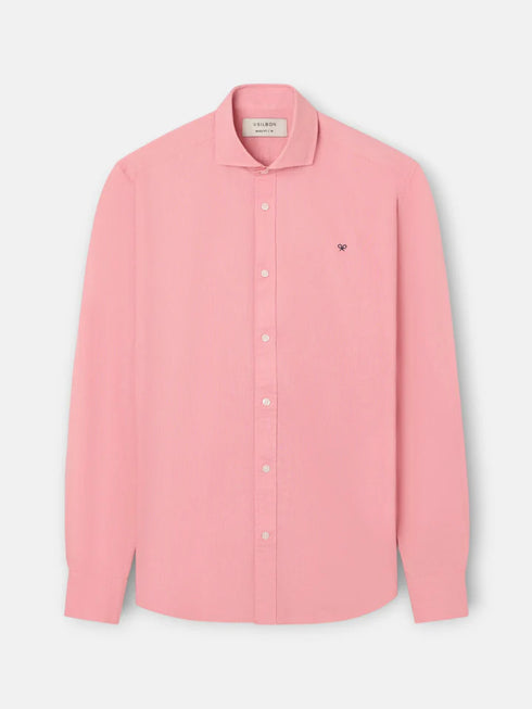 Silbon Camisa Sport Lino Rosa