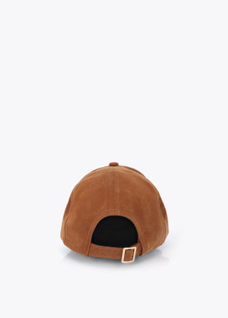 Gorra en Tejido con Lc Cristales Marron Lola Casademunt