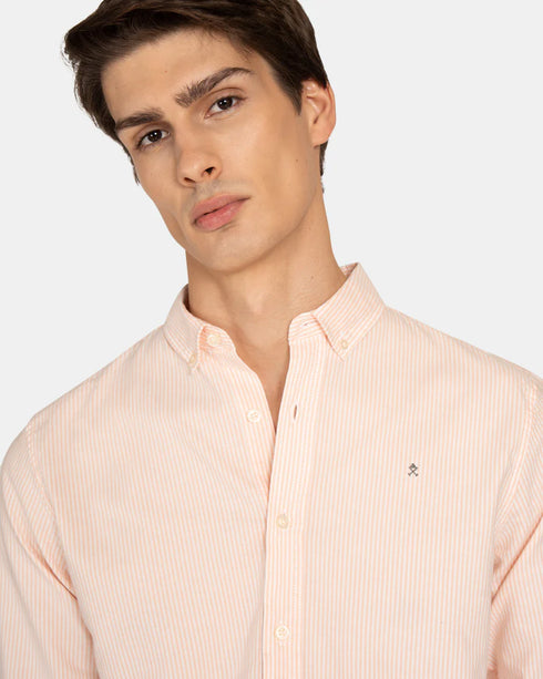 Harper & Neyer Camisa Mediterraneo Striped Oxford Coral Peach 201326017.000710