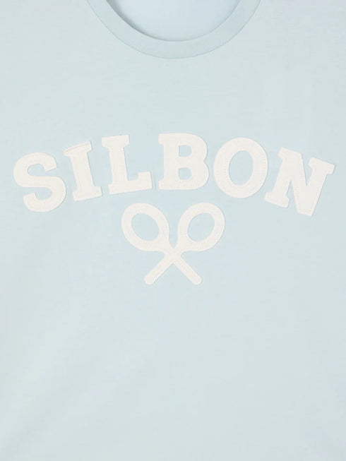Silbon Camiseta Raqueta Media Aguamarina
