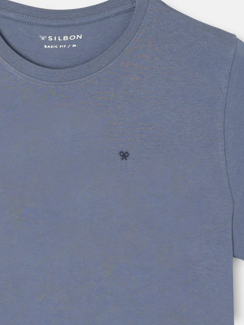 Silbon Camiseta Minilogo Azul Medio