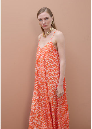 Vestido Tirantes Cuello Pico Logo Mayte
