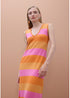 Vestido Tricot Rayas Bicolor con Lurex
