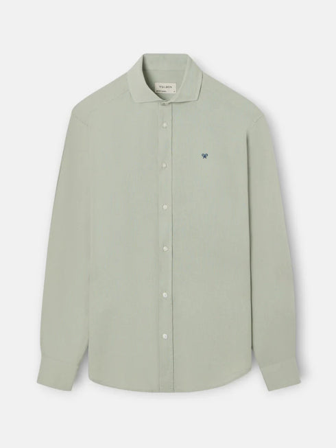 Silbon Camisa Sport Lino Verde Medio