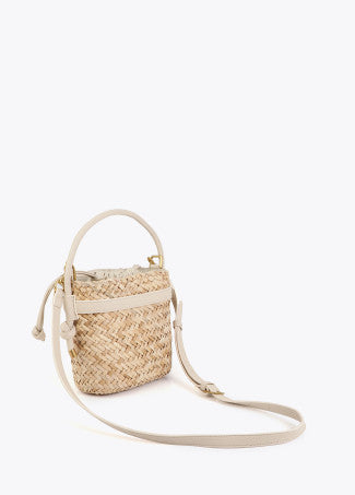 Bombonera con Detalles de Efecto Piel Crudo-Blanco Lola Casademunt LS2604060