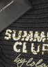 Bolso Desestructurado Rafia Summer Club Negro Lola Casademunt LS2604057