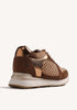 Zapatilla Bronce Piel Cuña Gioseppo