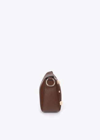 Bandolera Efecto Piel Multi Tachas Marron Lola Casademunt