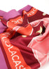 Pañuelo Cosmic Tigers 90x90cm Rosa-Naranja Lola Casademunt