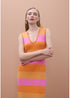 Vestido Tricot Rayas Bicolor con Lurex