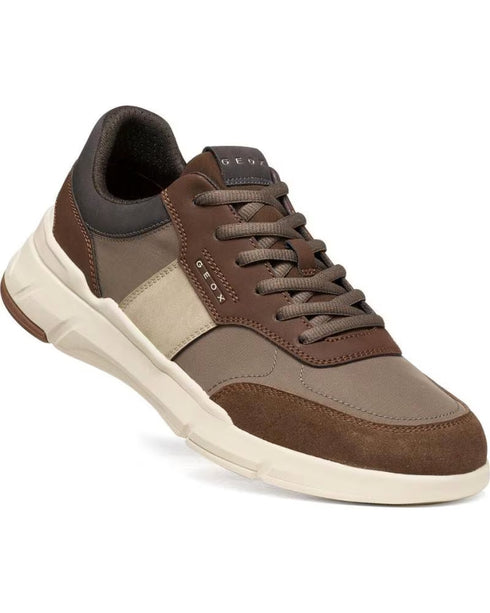 Zapatilla Deportiva Geox Dove Grey/dk Brown U66N8A