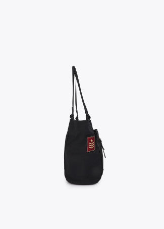 Shopper Nylon con Parches Negro Lola Casademunt