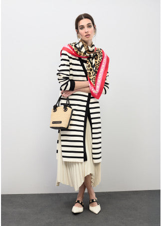 Bolsito Efecto Rafia Combinada con Efecto Piel Crudo Lola Casademunt LS2604064