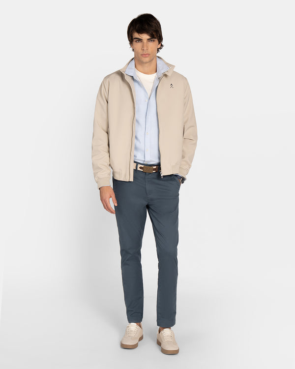 Harper & Neyer Chaqueta Harrington Cuello Mao Raw Tofu 503326001.000303
