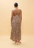 Vestido Largo Tirantes Estampado Manchas Marron-Crudo Lola Casademunt LS2616019