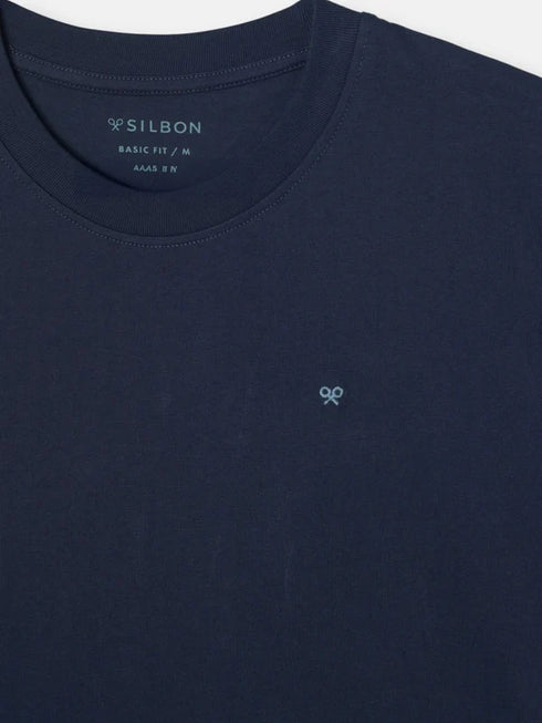 Silbon Camiseta Poster Raquetas Azul Marino
