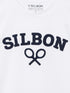 Silbon Camiseta Raqueta Media Blanca