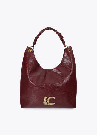 Shopper con Detalle de Asa Trenzada Burdeos LF2604026