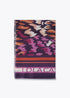 Fular Motivo Floral 100x200cm Rosa-Naranja Lola Casademunt