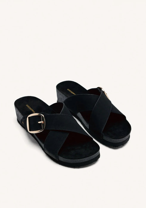 SANDALIAS WINN Negro Gioseppo