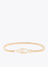 Cinturón Metal Stretch Logo Ovalado Dorado Lola Casademunt