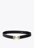 Cinturón Ajustable Doble Hebilla Leopardo Negro-Metal Lola Casademunt
