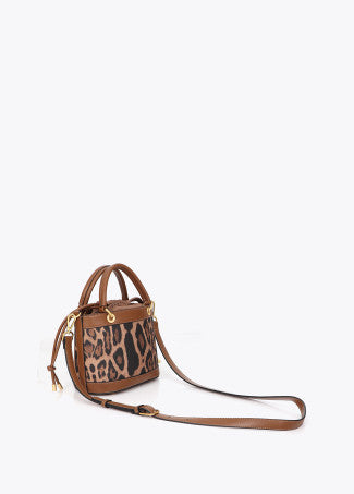 Bolso Bombonera Animal Print Marron-Negro LF2604016
