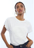 Camiseta Logo Embossing Blanco Lola Casademunt LS2615042