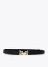 Cinturón Ajustable Doble Hebilla Leopardo Negro-Metal Lola Casademunt