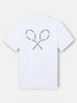 Silbon Camiseta Raquetas Lettering Blanca