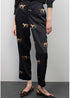 Jogger Satinado Print Leopardo Negro-Marron Lola Casademunt LS2614022