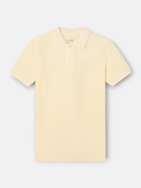 Silbon Polo Clasico Garment Dye Crema